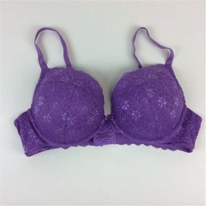 Torrid Purple Push-Up Bra Plunge 44C